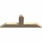 Ekena Millwork Portland Rough Sawn Timber Gable Bracket, Douglas Fir, 36"W x 13"H x 2"D x 4"F, 9/12 Pitch GBW036X13X0204POR00RDF - alternate 3